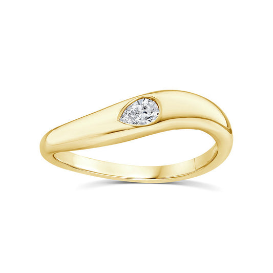 0.12ct Lab Grown Diamond Ring in 9ct Yellow Gold