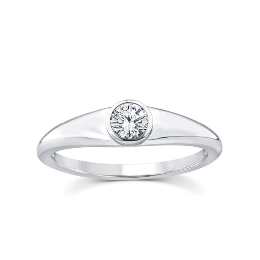 0.25ct Lab Grown Diamond Ring in 9ct White Gold