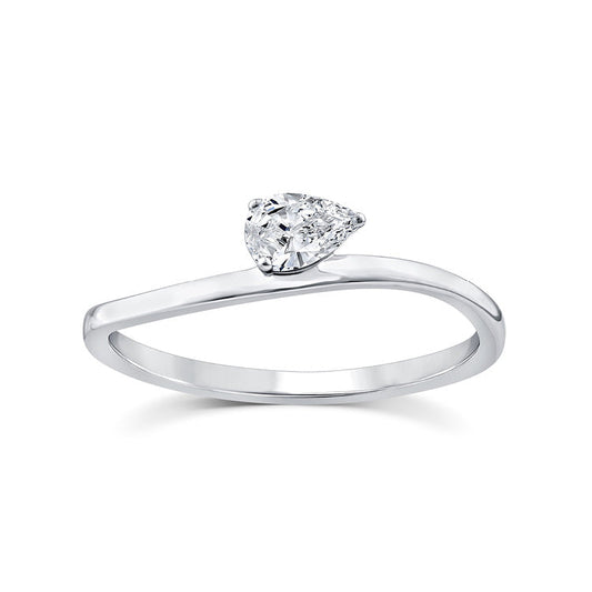 0.20ct Lab Grown Diamond Ring in 9ct White Gold