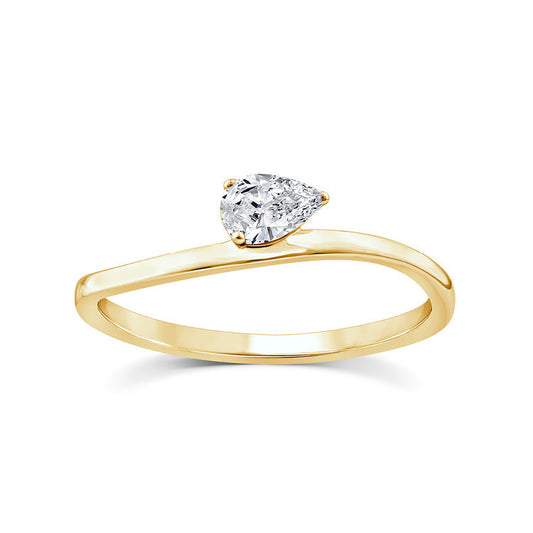 0.20ct Lab Grown Diamond Ring in 9ct Yellow Gold