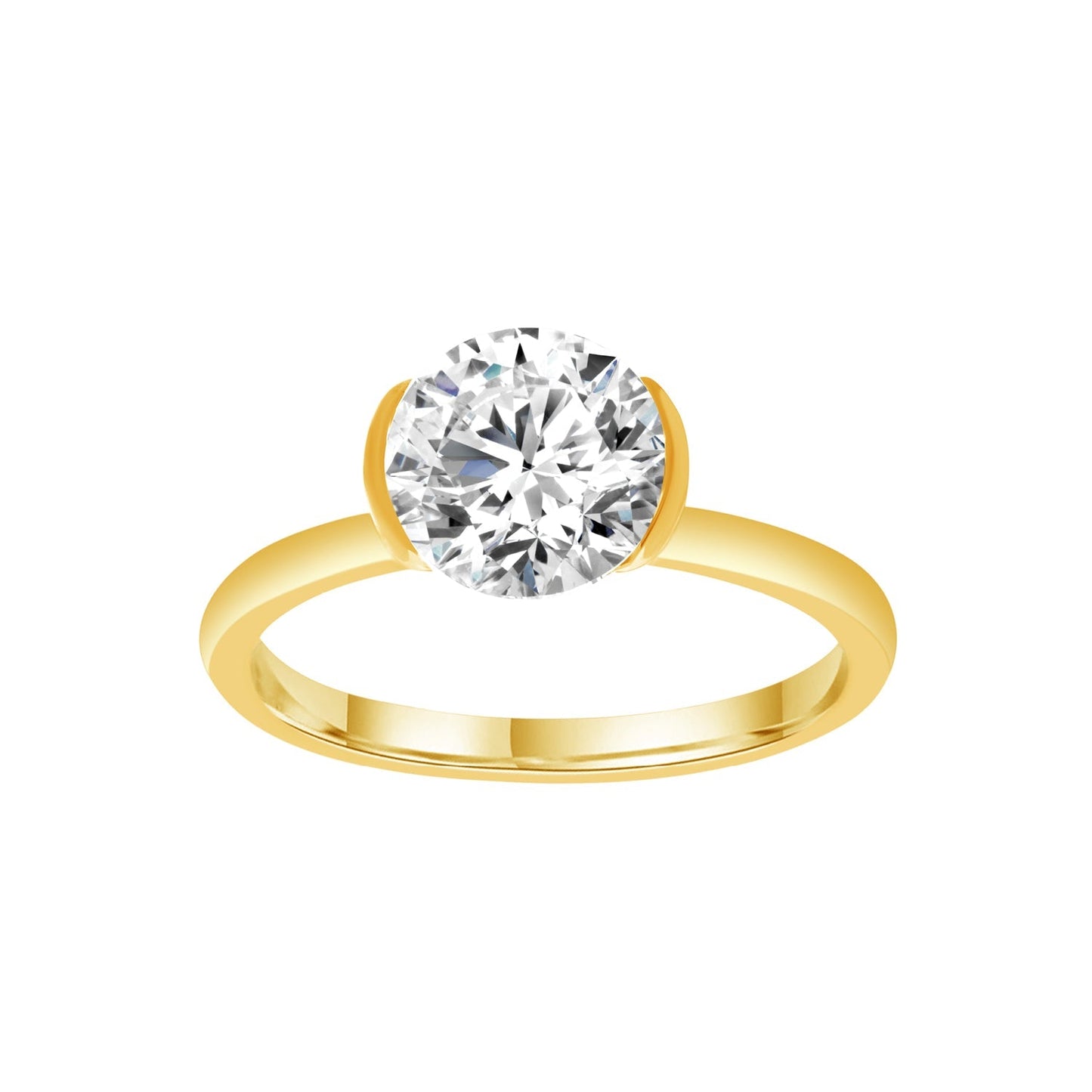 1.5ct Lab Grown Diamond Ring in 9ct Yellow Gold