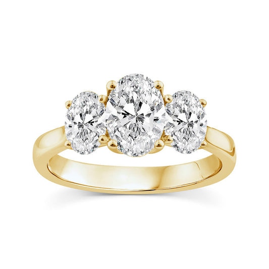 2.00ct Lab Grown Diamond Ring in 9ct Yellow Gold