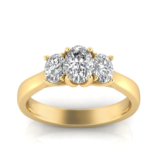 1.00ct Lab Grown Diamond Ring in 9ct Yellow Gold