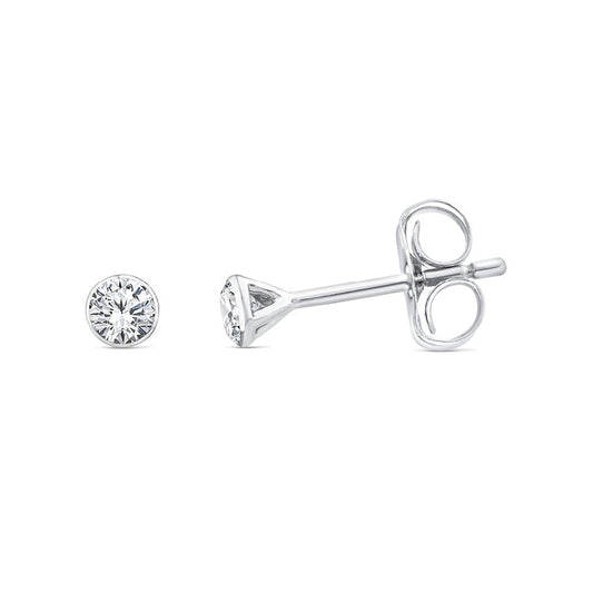 0.25ct Lab Grown Diamond Earrings in 9ct White Gold