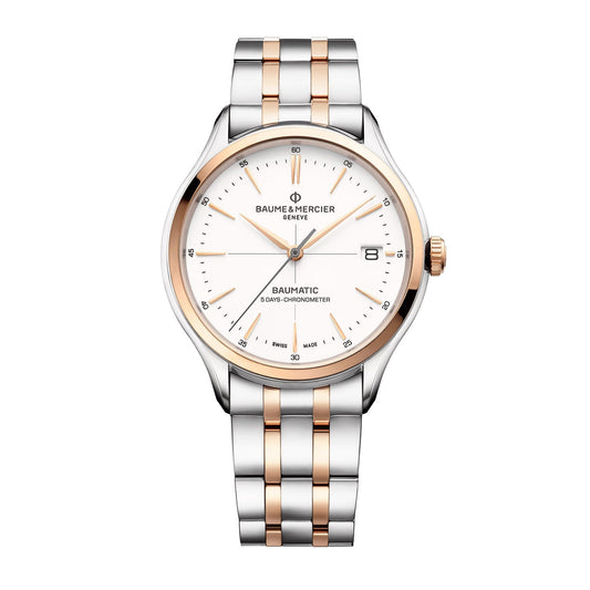 Baume & Mercier Clifton Automatic, Cosc Certified, Date Men's Watch 40mm