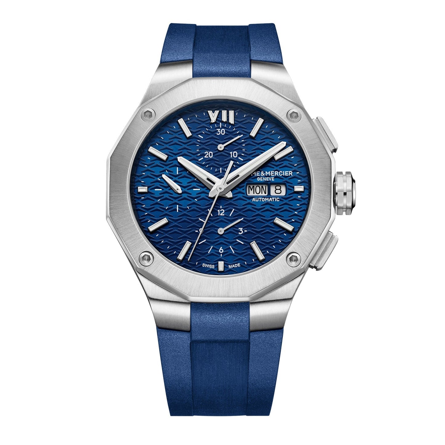 Baume & Mercier Riviera Blue Automatic Chronograph Men's Watch 43mm