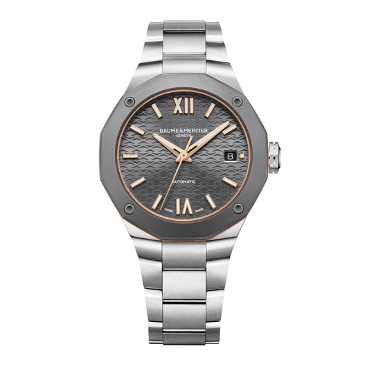Baume & Mercier Riviera Automatic Watch, Steel Titanium - 36mm