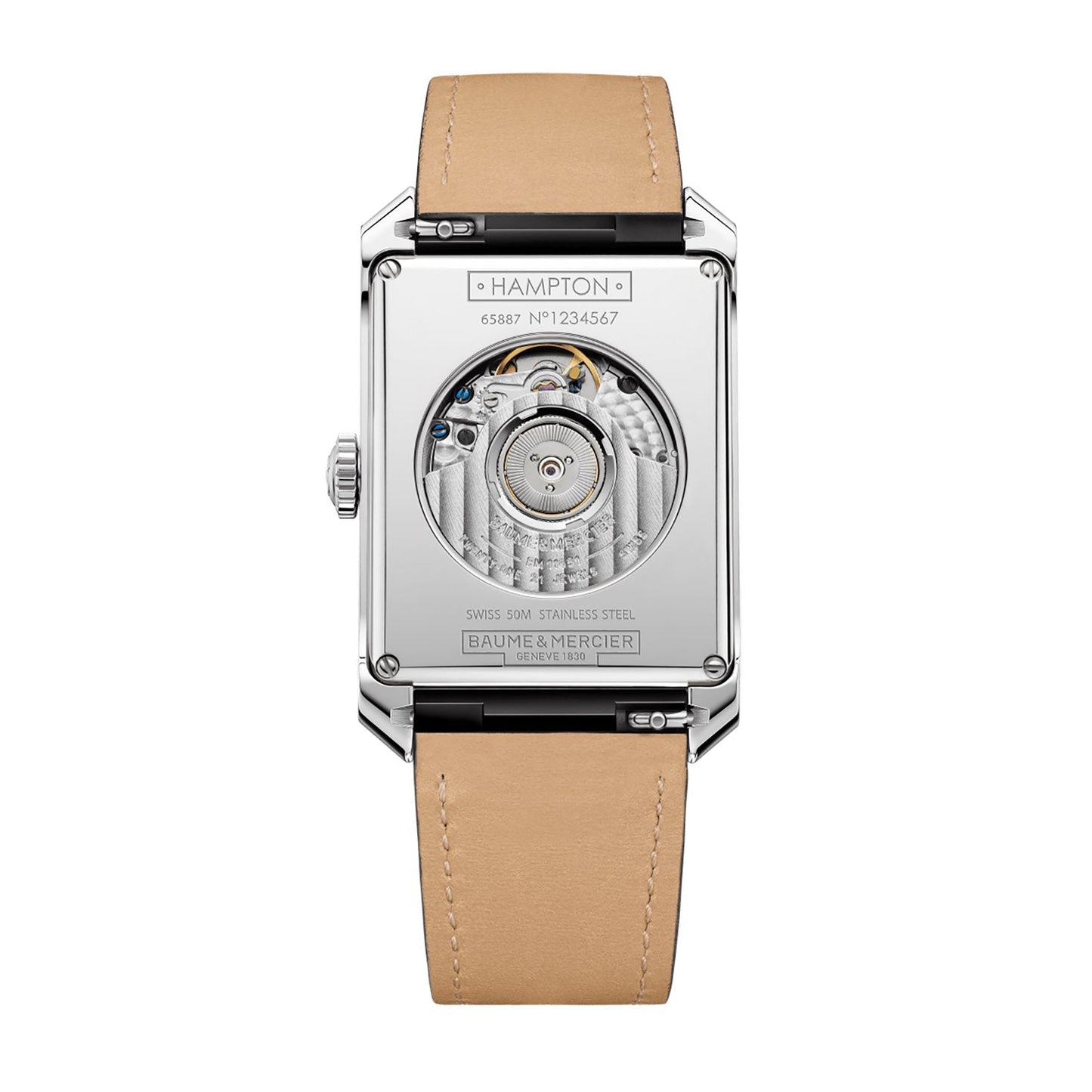 Baume & Mercier Hampton Automatic Watch, Dual Time, Big Date - 48x31mm