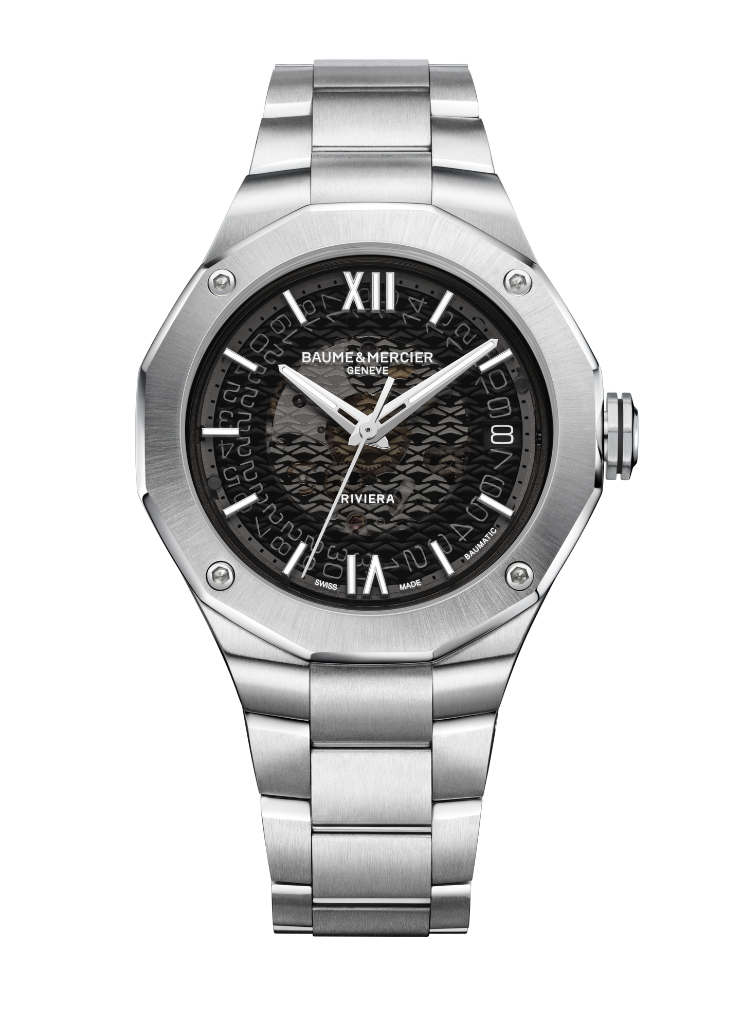 Baume & Mercier Riviera Automatic Watch Date Display - 39mm