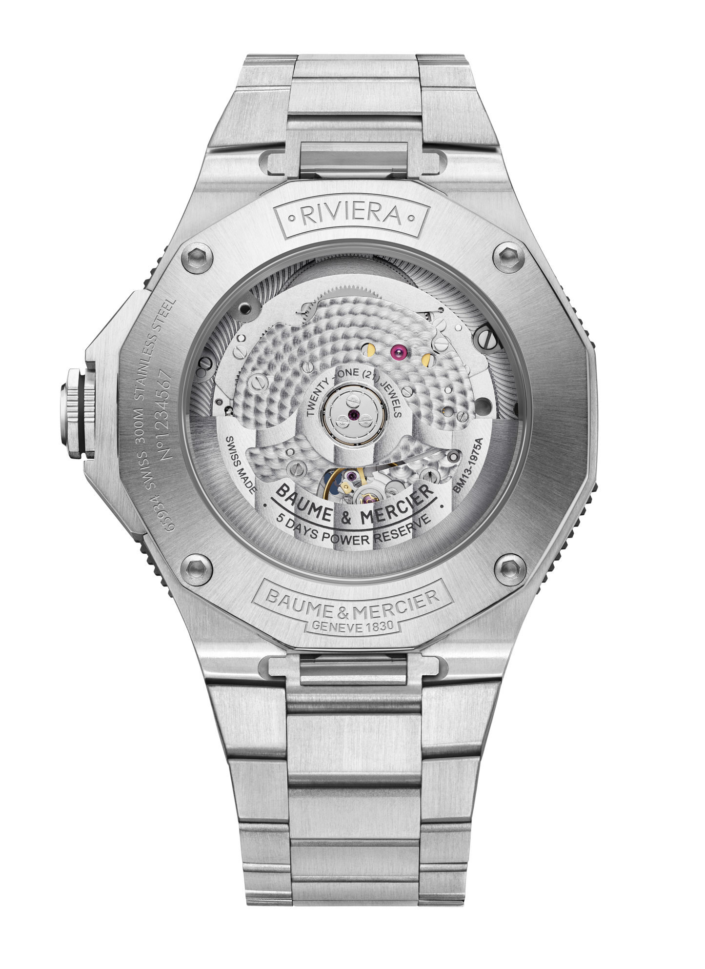 Baume & Mercier Riviera Automatic Watch Date Display - 42mm