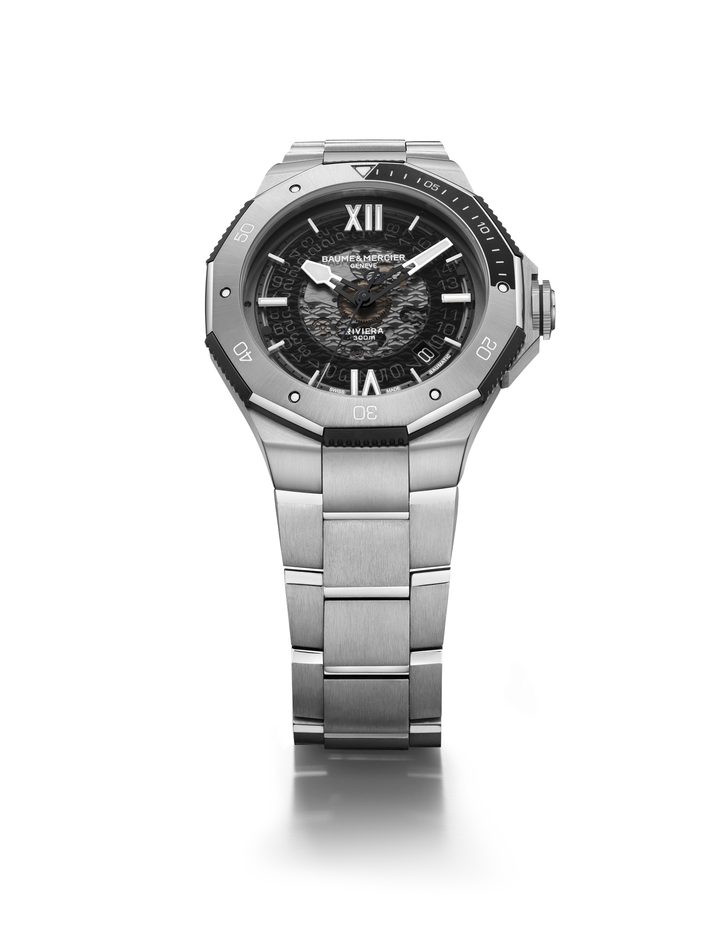 Baume & Mercier Riviera Automatic Watch Date Display - 42mm