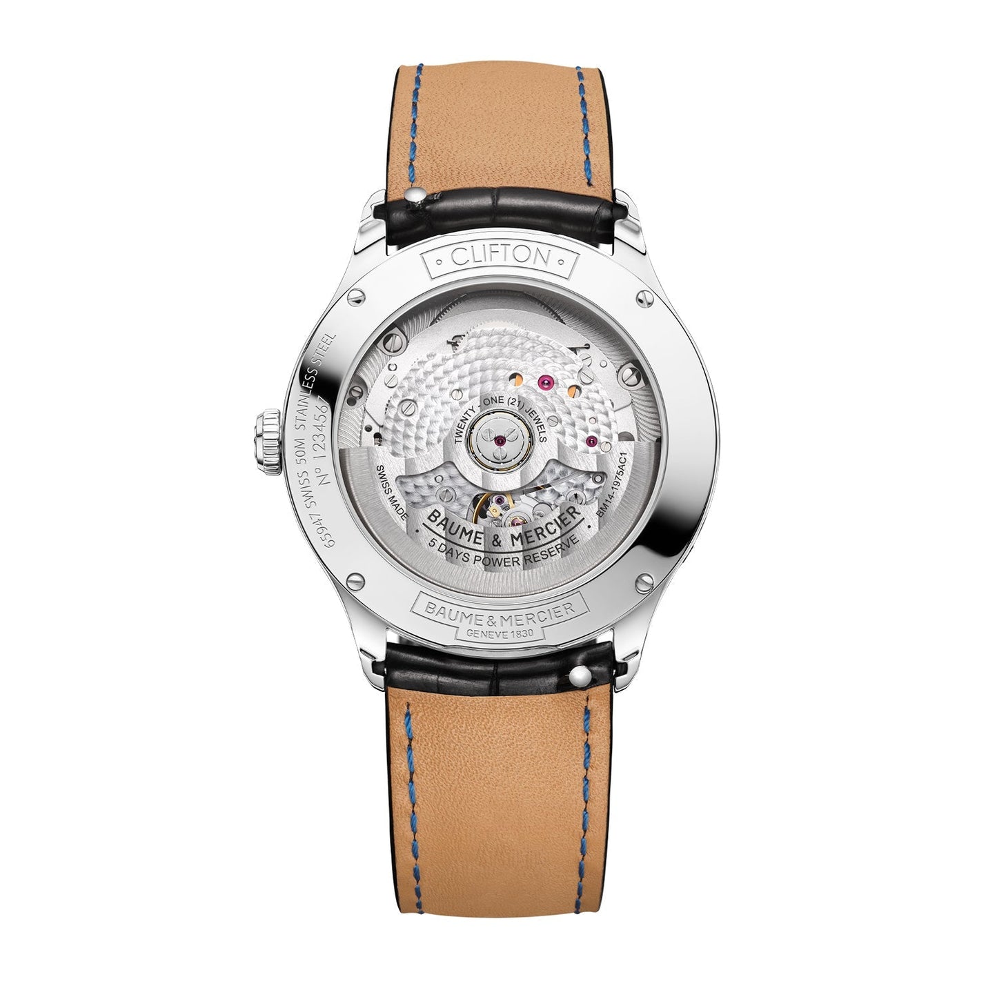 Baume & Mercier Clifton 10758 Automatic, Moon Phase, Date Men's Watch 39mm