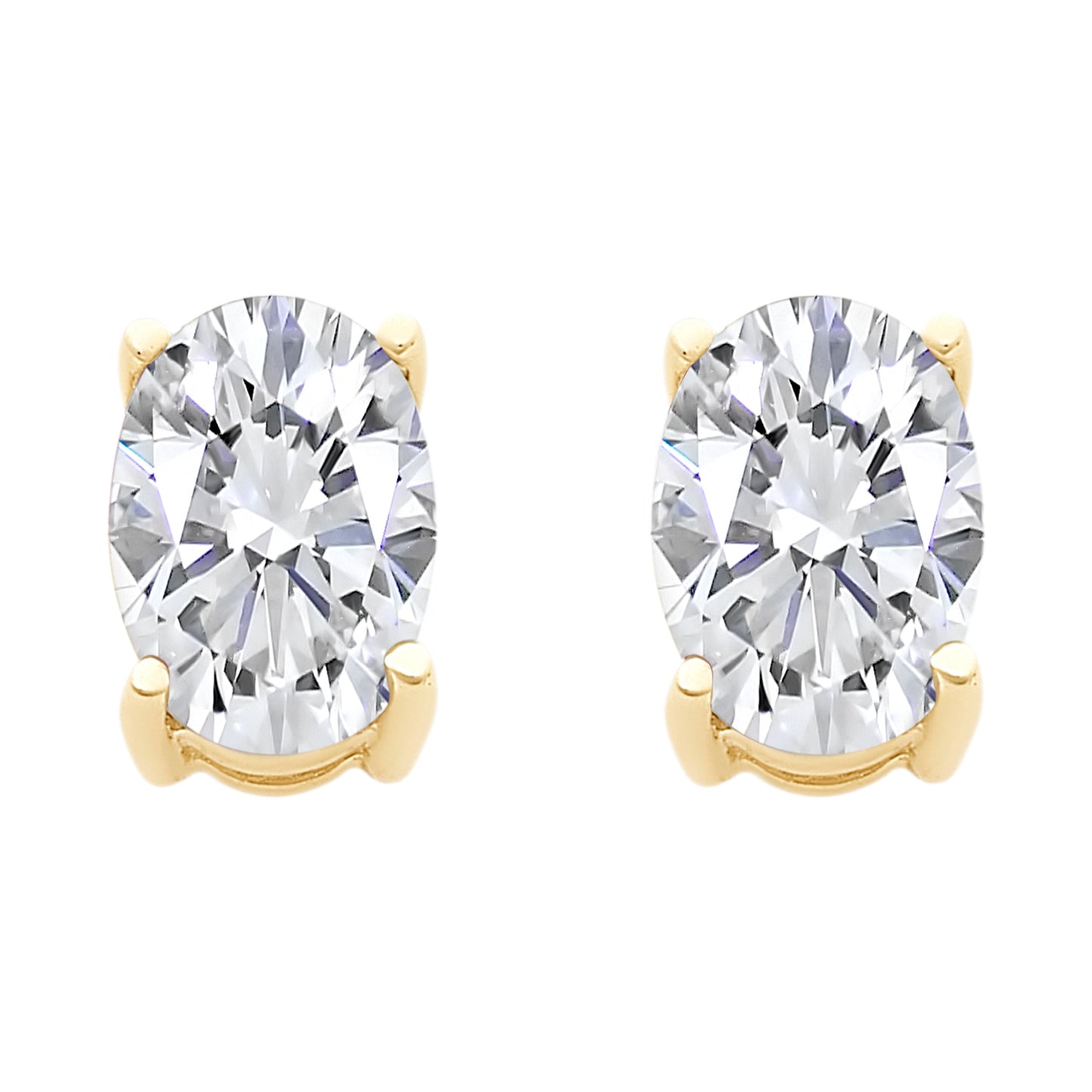 9ct Gold Cubic Zirconia Stud Earrings