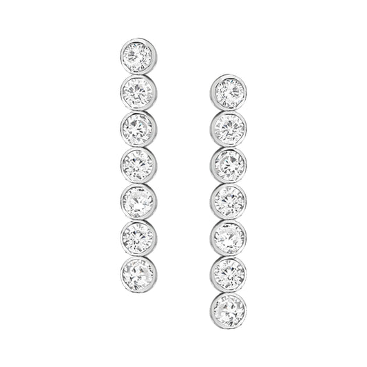 Sterling Silver Cubic Zirconia Earrings