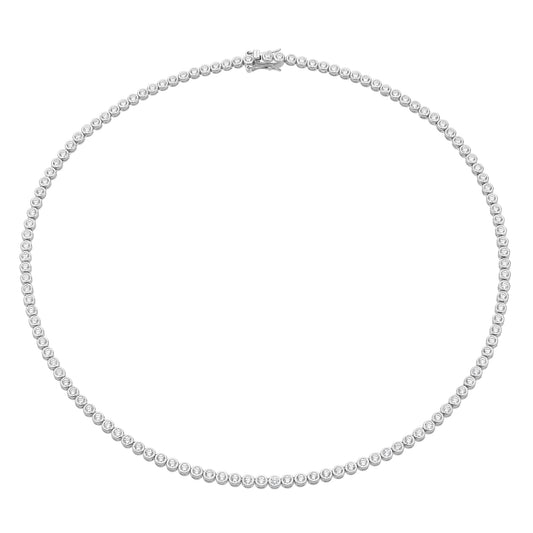 Sterling Silver Cubic Zirconia Necklace