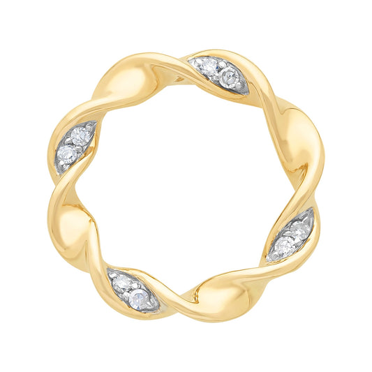 9ct Gold Diamond Pendant