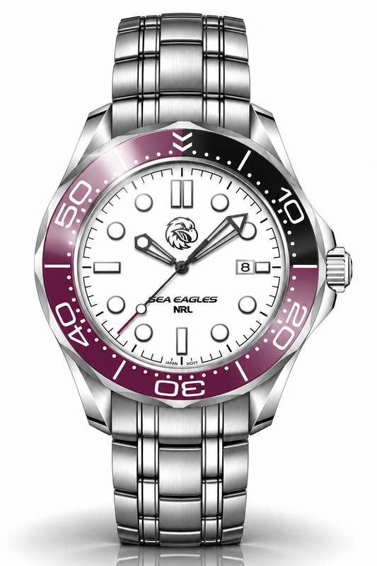 Manly Warringah Sea Eagles MatchTimer Away Series — Official NRL Licensed Watch