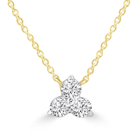Necklace with 0.15ct Diamonds in 9ct Yellow Gold