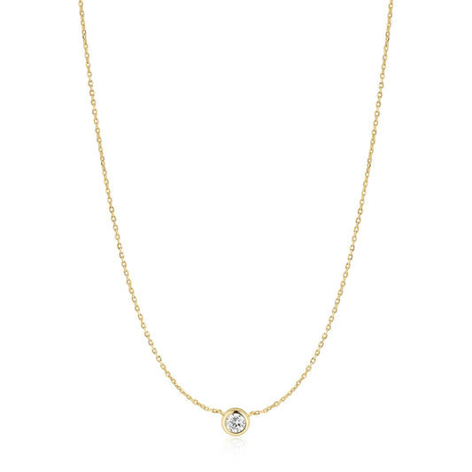 Ania Haie Gold Solitaire Necklace