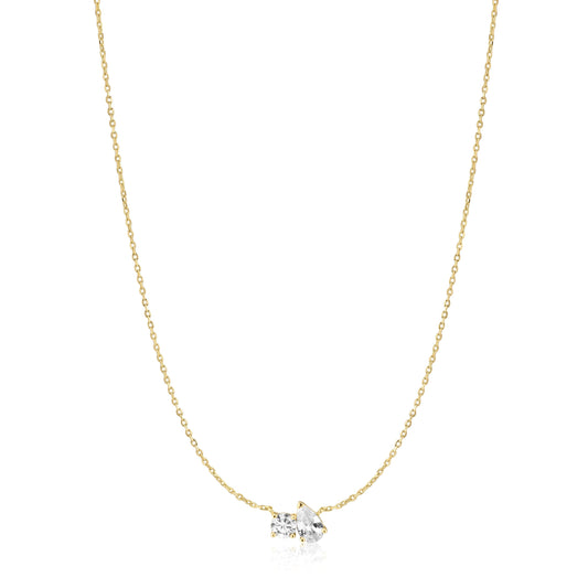 Ania Haie Gold Toi & Moi Necklace