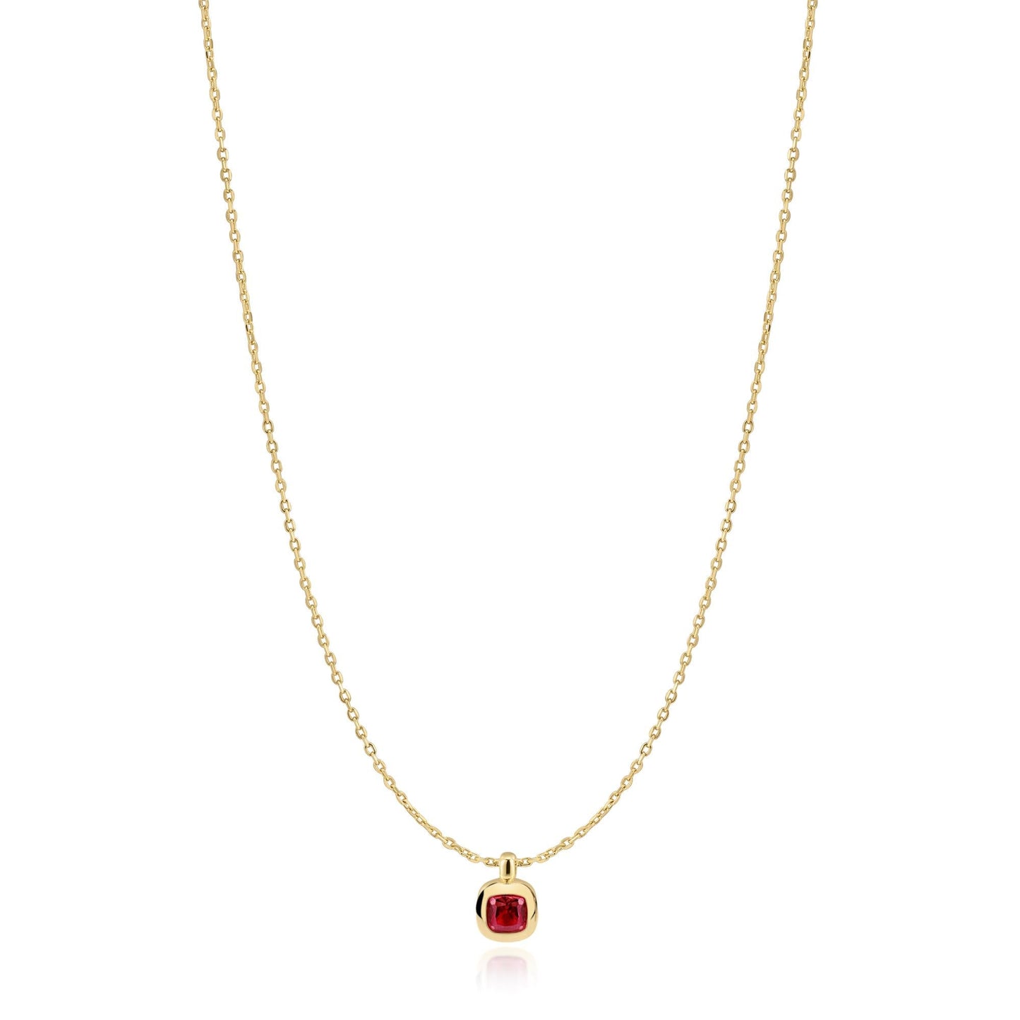 Ania Haie Gold Crimson Solitaire Necklace