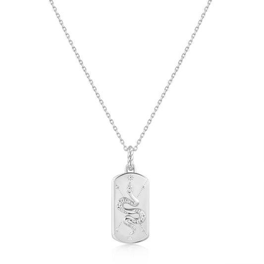 Ania Haie Silver Serpent Necklace