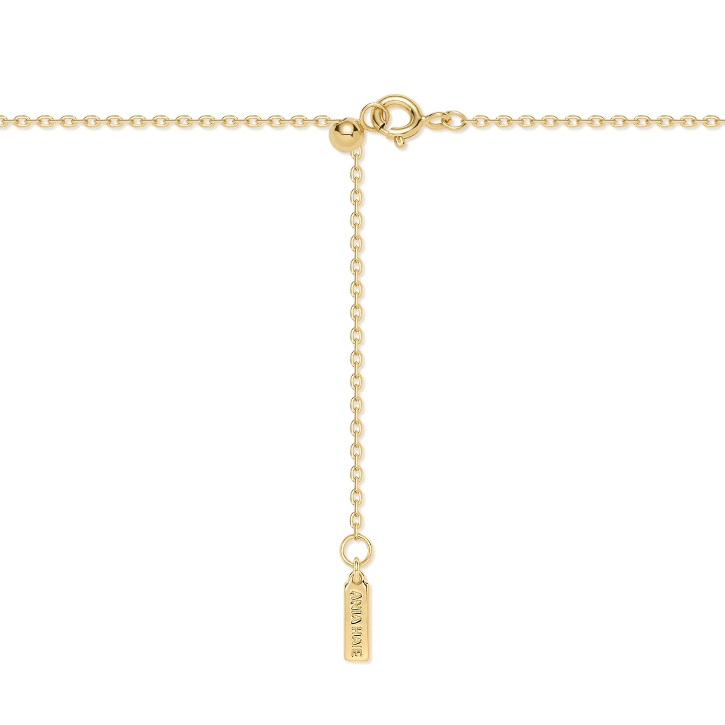 Ania Haie Gold Twisted Rope Lariat Necklace