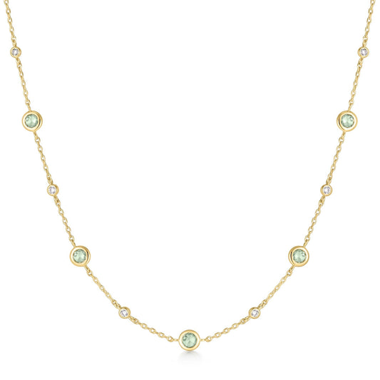 Ania Haie Gold Mint Green Station Necklace