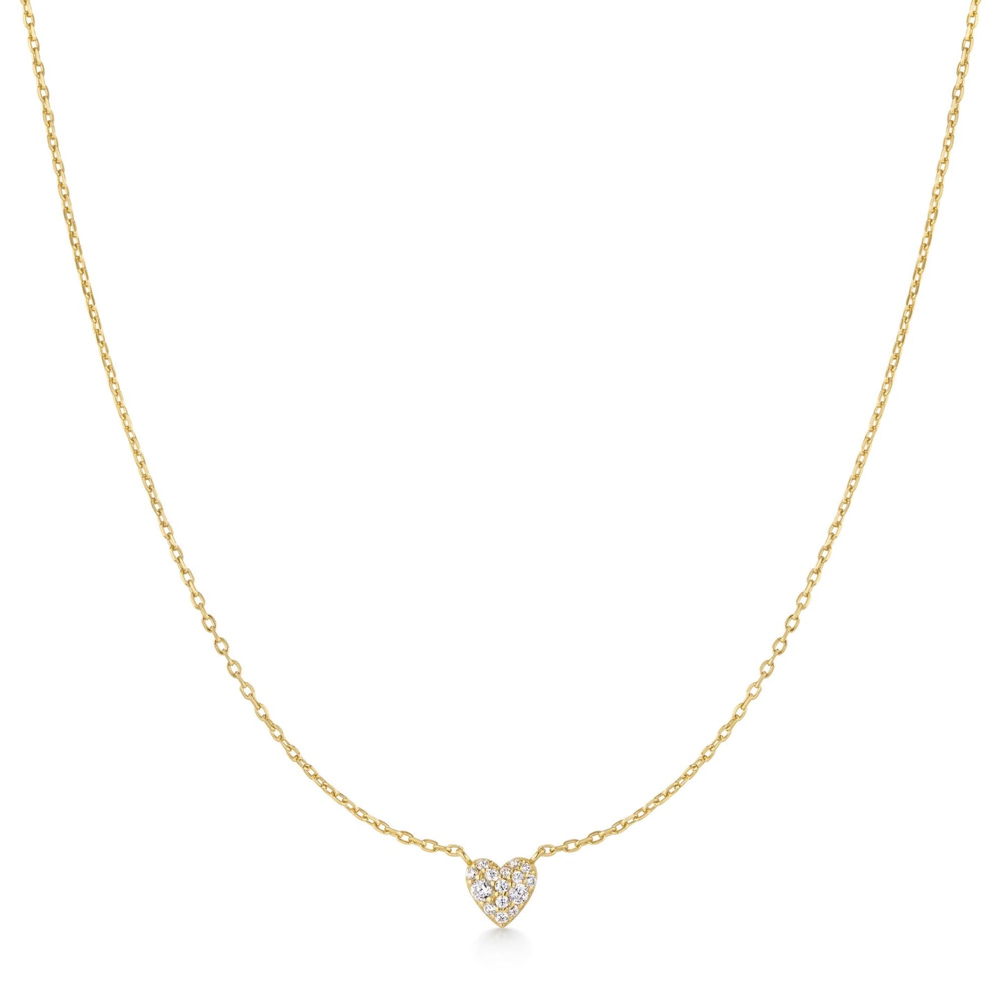 Ania Haie Gold Pave Heart Necklace