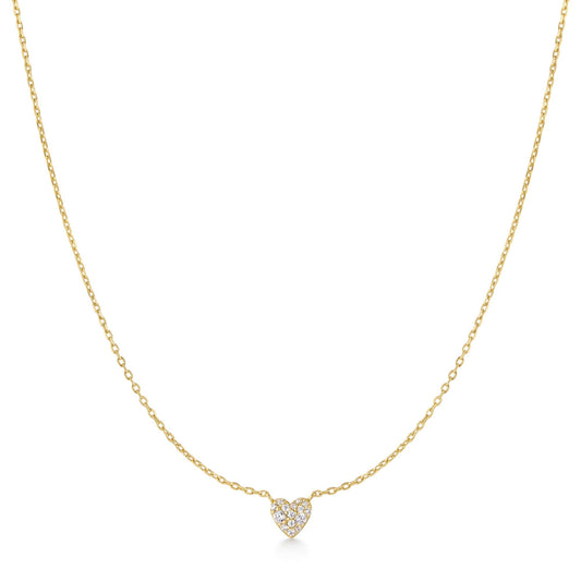 Ania Haie Gold Pave Heart Necklace