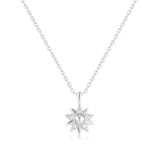 Ania Haie Silver Sunburst Necklace