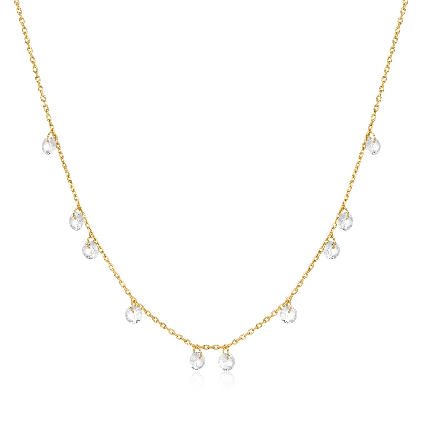 Ania Haie Gold Droplet Station Necklace