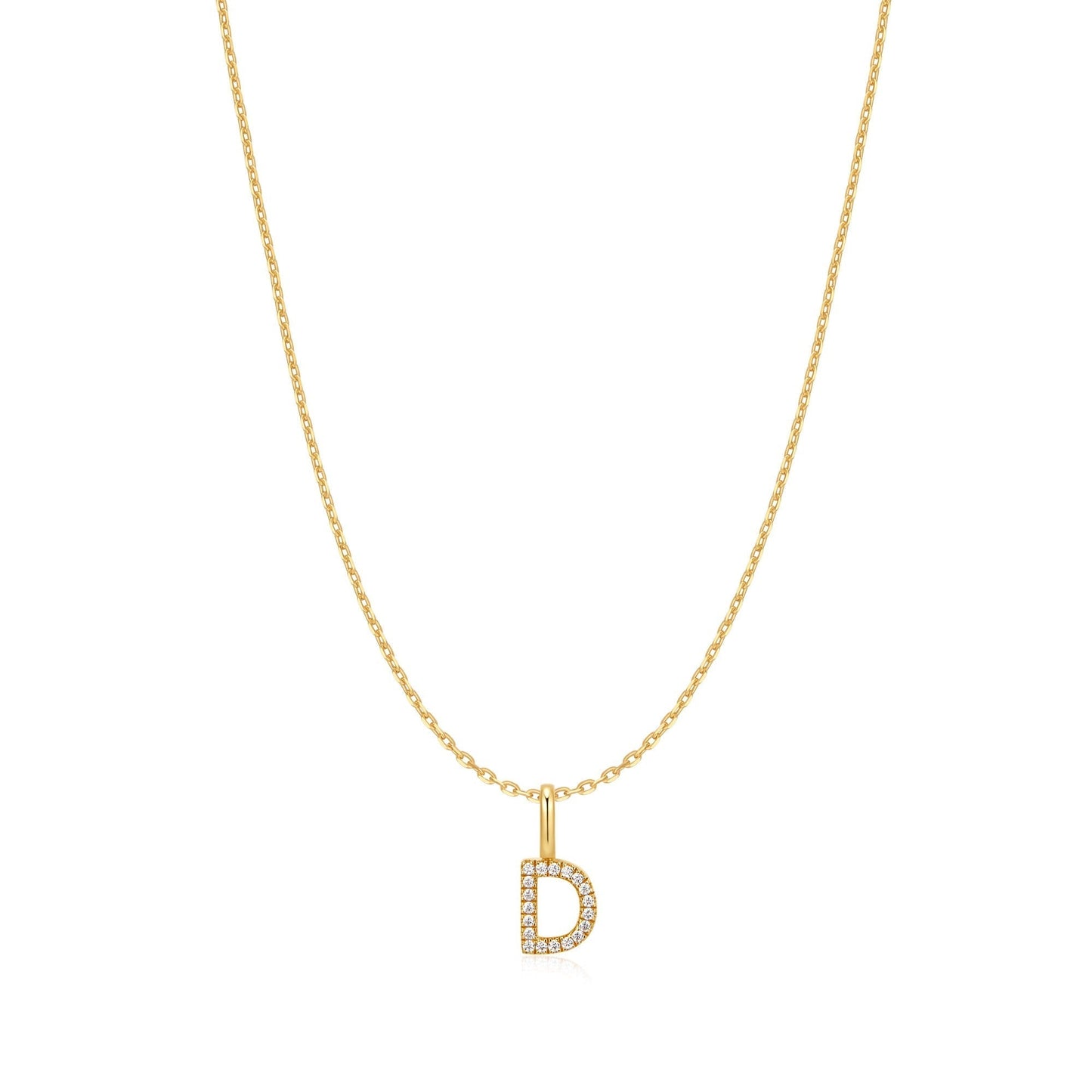 Ania Haie Gold Letter D Initial Necklace