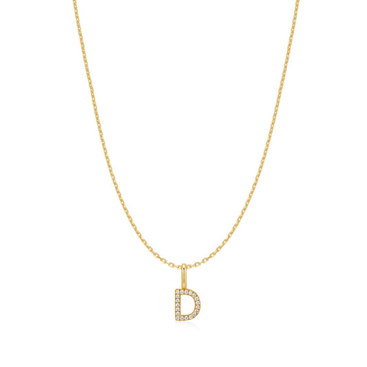 Ania Haie Gold Letter D Initial Necklace