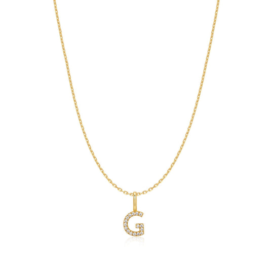 Ania Haie Gold Letter G Initial Necklace