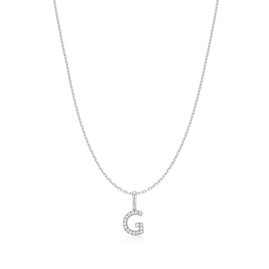 Ania Haie Silver Letter G Initial Necklace