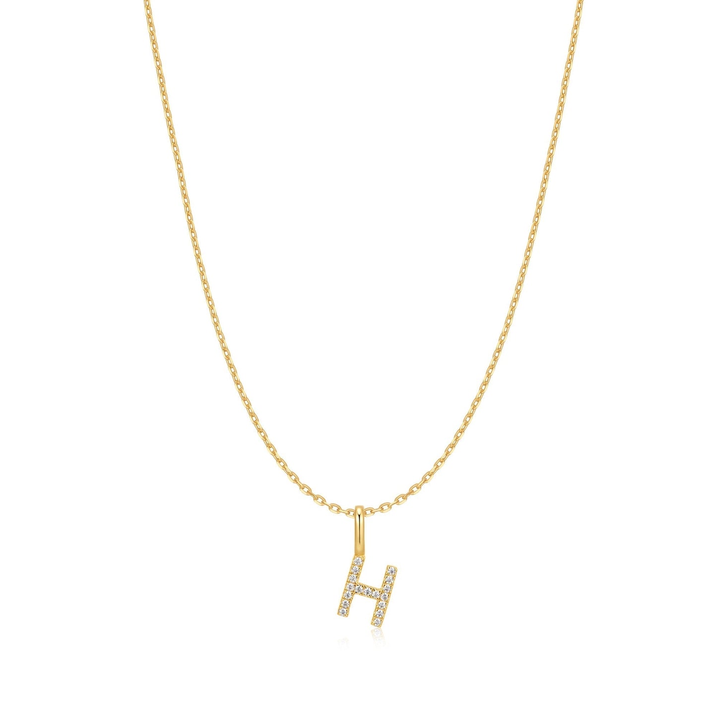 Ania Haie Gold Letter H Initial Necklace