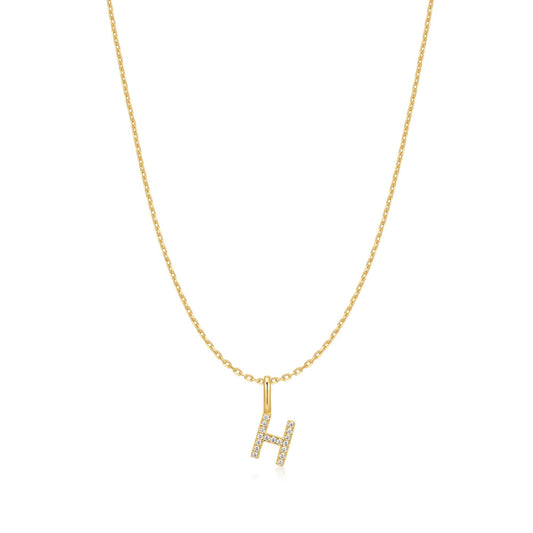 Ania Haie Gold Letter H Initial Necklace