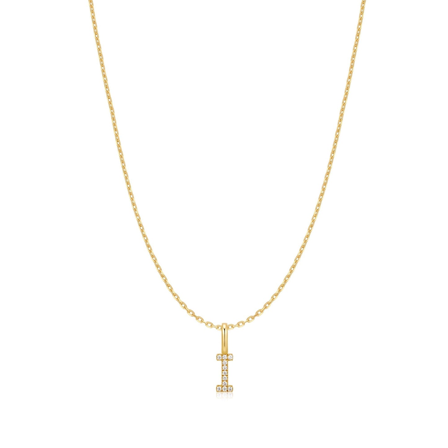 Ania Haie Gold Letter I Initial Necklace