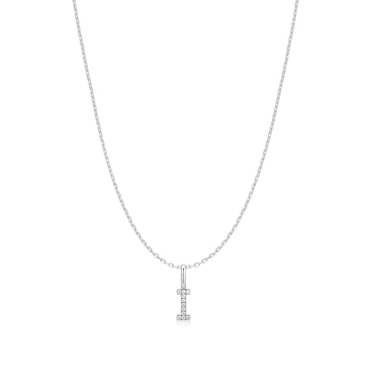 Ania Haie Silver Letter I Initial Necklace
