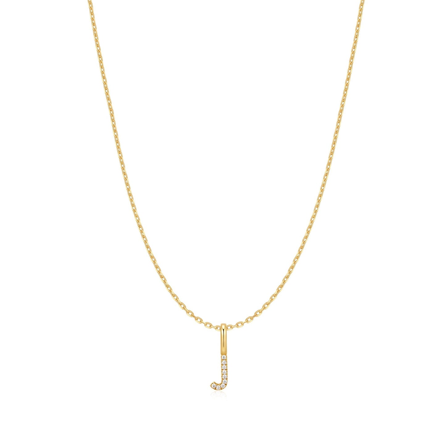 Ania Haie Gold Letter J Initial Necklace