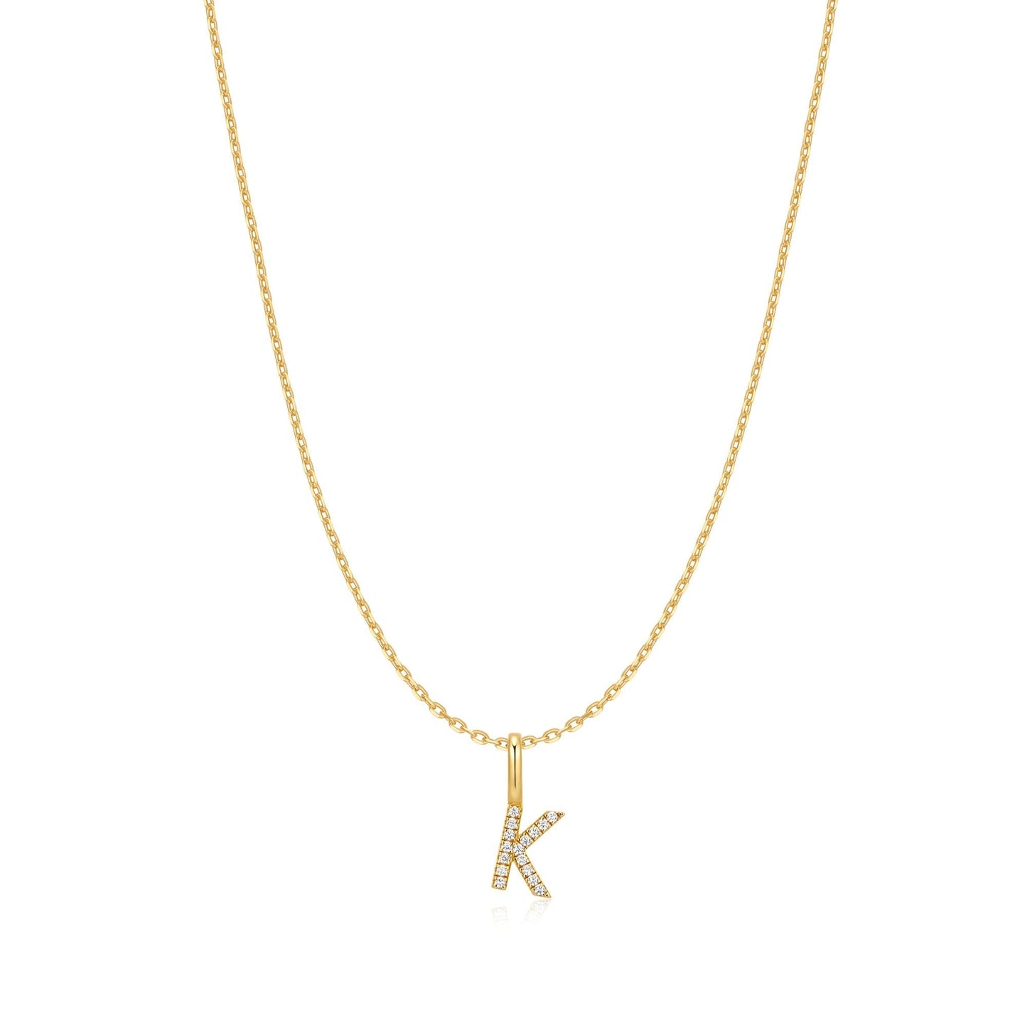 Ania Haie Gold Letter K Initial Necklace