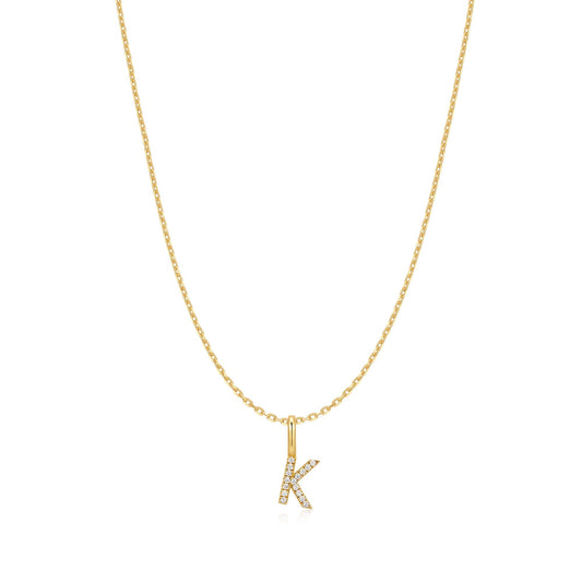 Ania Haie Gold Letter K Initial Necklace