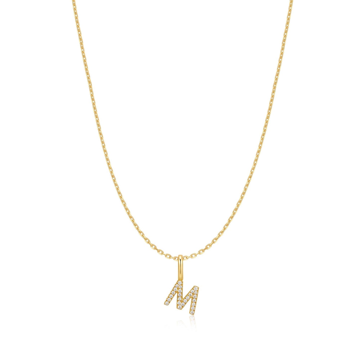 Ania Haie Gold Letter M Initial Necklace
