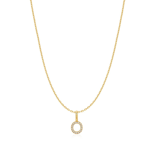 Ania Haie Gold Letter O Initial Necklace