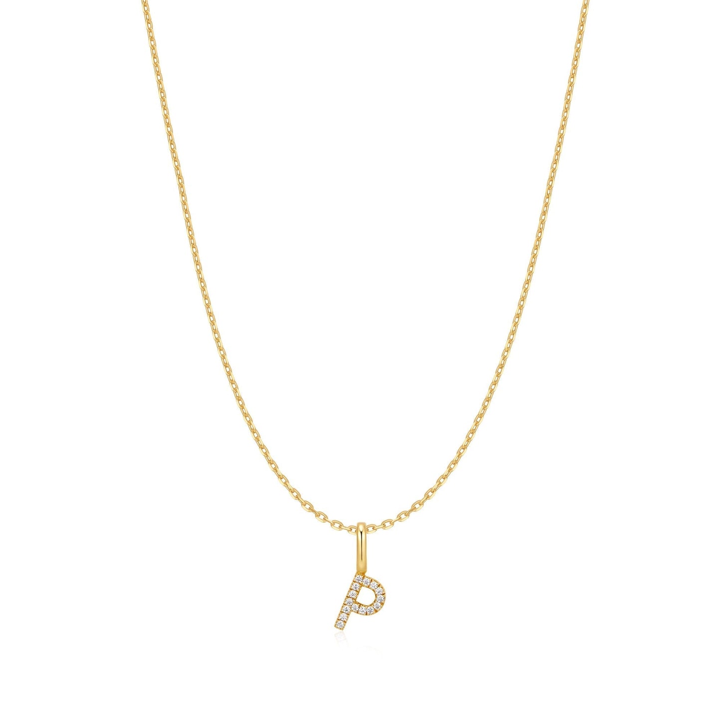 Ania Haie Gold Letter P Initial Necklace