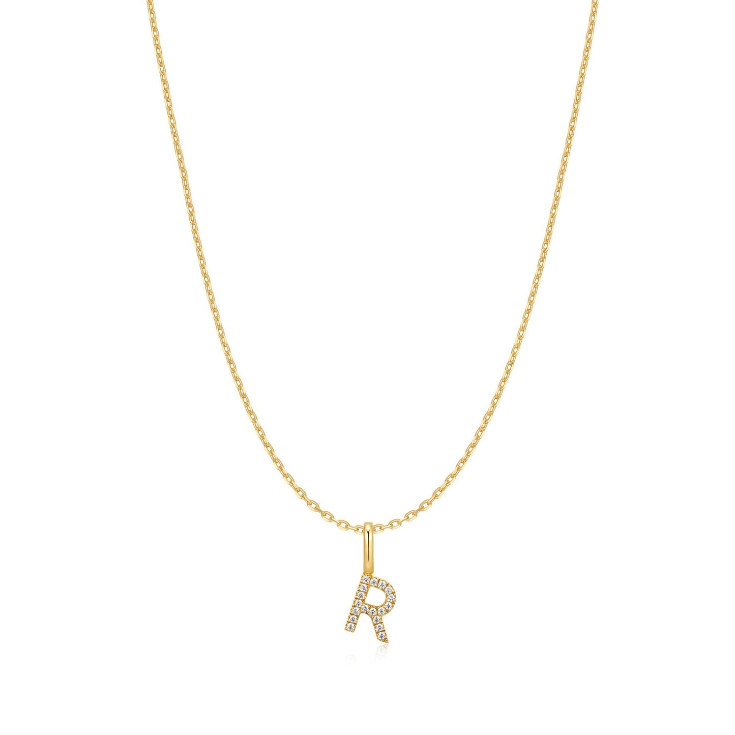Ania Haie Gold Letter R Initial Necklace