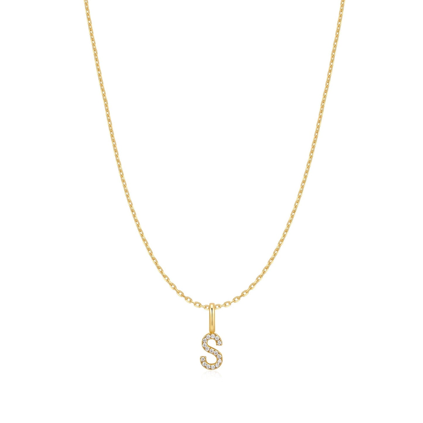 Ania Haie Gold Letter S Initial Necklace