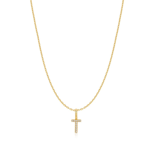 Ania Haie Gold Letter T Initial Necklace