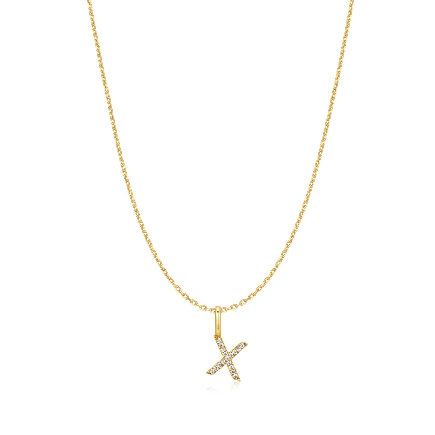 Ania Haie Gold Letter X Initial Necklace